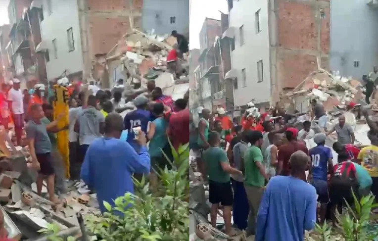 Prédio desaba e deixa pelo menos um morto em Salvador