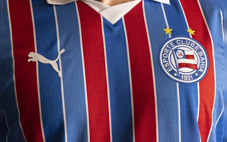 Bahia lança novo uniforme tricolor para a temporada de 2026 - Imagem