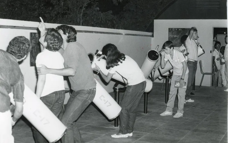 Baianos acamparam no Observatório Antares para ver o Halley - Imagem