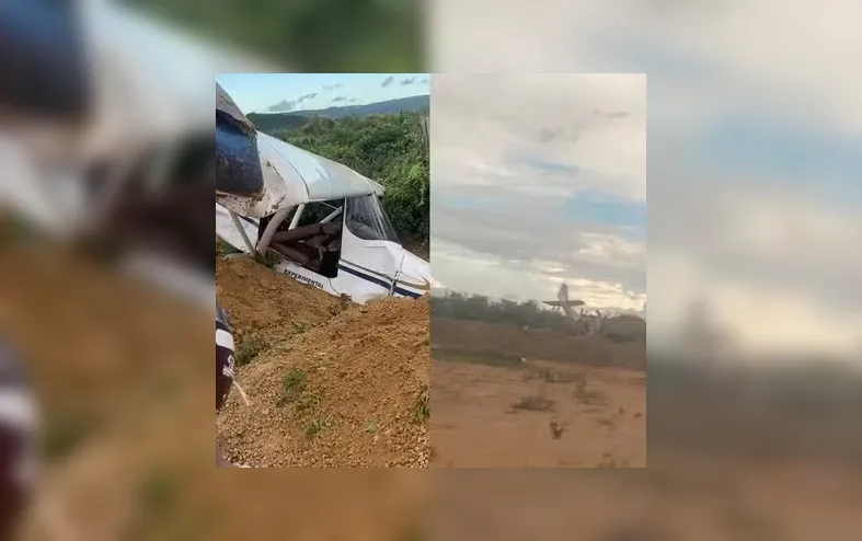 Irmão de deputado fica ferido após avião fazer pouso forçado na Bahia - Imagem