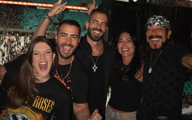 Veja quais famosos marcaram presença no show do Guns N' Roses em Salvador - Imagem