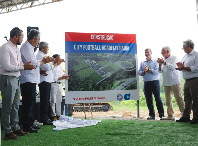 Bahia e Grupo City lançam pedra fundamental do novo CT em Camaçari - Imagem