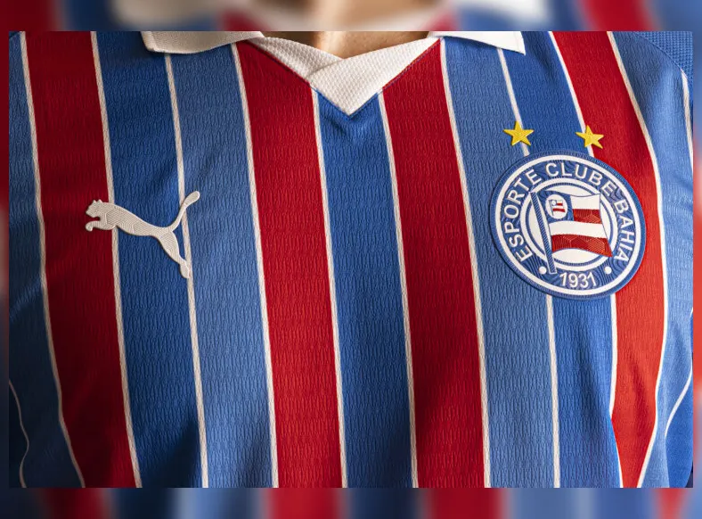 Bahia lança novo uniforme tricolor para a temporada de 2026 - Imagem