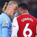 Bolada e roupa rasgada: a rixa entre Haaland e Gabriel Magalhães imagem