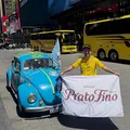 Gaúcho cruza as Américas de fusca e chega a Nova York para a Copa 2026 imagem