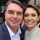 Flávio Bolsonaro declara apoio a Michelle e deseja recuperação durante