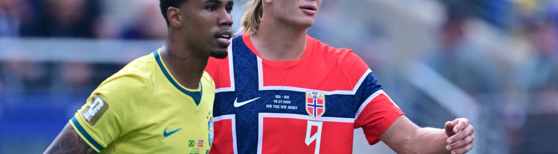 Brasil perde para Noruega com gols de Haaland e é eliminado da Copa