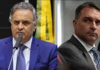 Aécio Neves e Flávio Bolsonaro lideram rejeição entre os pré-candidatos