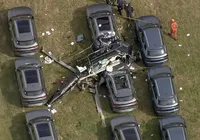 Dois helicópteros caem e pelo menos 6 pessoas morrem no Rio de Janeiro