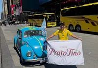 Gaúcho cruza as Américas de fusca e chega a Nova York para a Copa 2026