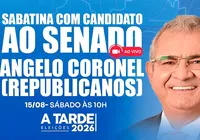 Grupo A TARDE sabatina Angelo Coronel neste sábado (15)