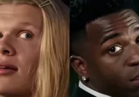 Meme viraliza e Haaland convida Vini Jr. para recriar cena de filme
