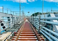 VLT de Salvador inicia instalação de trilhos na Ponte São João; testes começam em breve