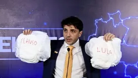 Renan leva fraldas a debate e chama Lula e Flávio de “criminosos”