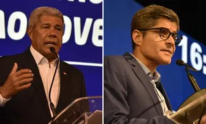 Jerônimo e ACM Neto recebem primeiras doações de campanha