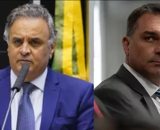 Aécio Neves e Flávio Bolsonaro lideram rejeição entre os pré-candidatos
