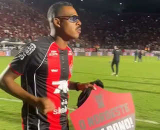Atletas do Vitória provocam atacante do Fortaleza: "Craque foi vice"