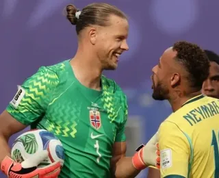 Checamos! Goleiro da Noruega não pediu desculpas a Neymar