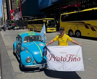 Gaúcho cruza as Américas de fusca e chega a Nova York para a Copa 2026