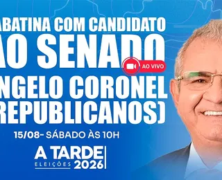Grupo A TARDE sabatina Angelo Coronel neste sábado (15)