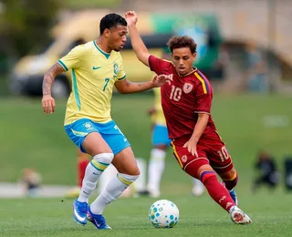 Joia do Bahia brilha, dá assistência e marca gol em jogo do Brasil