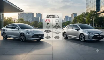 BYD King versus Toyota Corolla Híbrido; descubra qual é o melhor