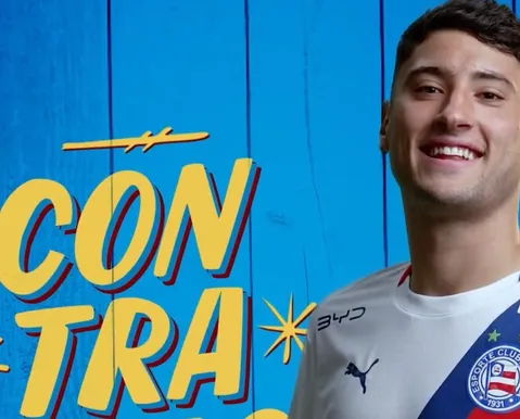 Bahia anuncia a contratação do atacante argentino Alejo Véliz - Imagem