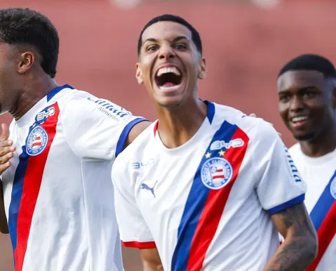 Bahia aplica goleada de 8 a 0 e encaminha octa do Baianão Sub-20 - Imagem