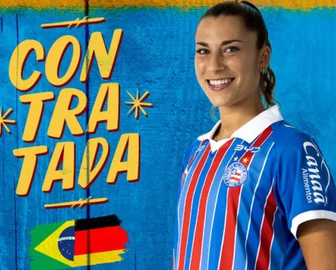 Bahia contrata promessa germano-brasileira de 19 anos para o feminino