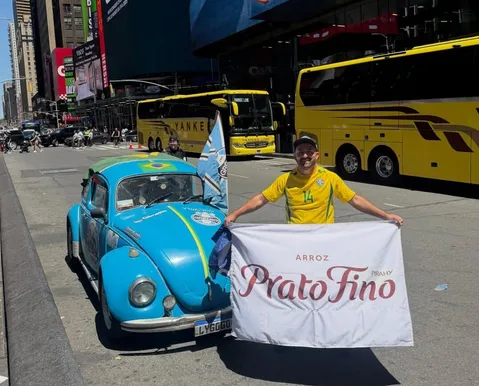 Gaúcho cruza as Américas de fusca e chega a Nova York para a Copa 2026