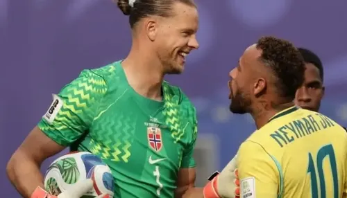 Checamos! Goleiro da Noruega não pediu desculpas a Neymar