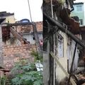 Casa desaba parcialmente na Federação e assusta moradores imagem
