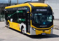 Novo ônibus elétrico do BRT inicia teste nesta quinta em Salvador