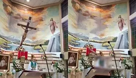 Padre morre atingido por cruz durante missa ao vivo