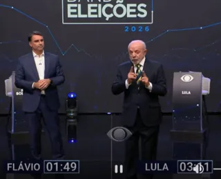 Debate na Band: Flávio e Lula trocam ataques em meio ao debate presidencial