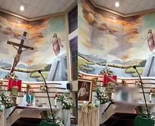 Padre morre atingido por cruz durante missa ao vivo