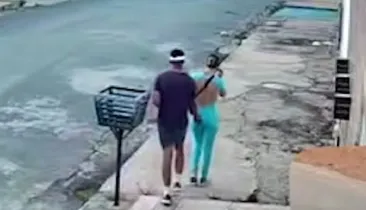Veja momento em que jovem é abordado por suspeito de estupro em Barreiras