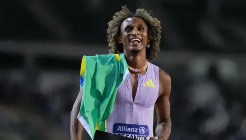 Alison dos Santos é campeão nos 400m com barreiras na Diamond League