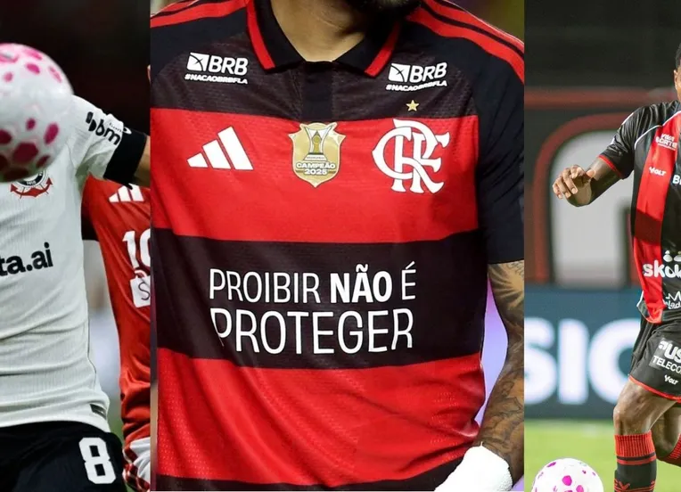 Fim das bets: veja como ficaram as camisas do futebol brasileiro