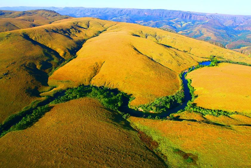 Nascente do Rio São Francisco na Serra da Canastra em Minas Gerais