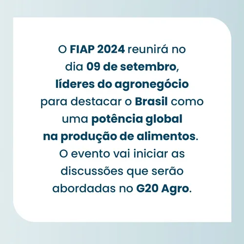 Fórum internacional debate o papel do agro na segurança alimentar