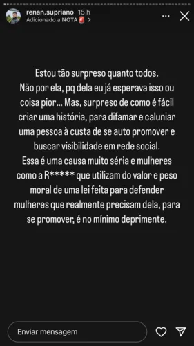 Influenciadora digital acusa ex de agressão e é detonada na internet