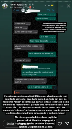 Influenciadora digital acusa ex de agressão e é detonada na internet