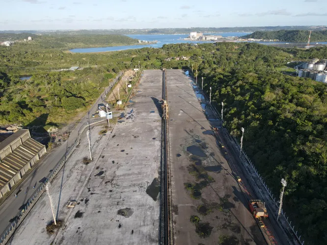 Antes de depois das obras de modernização da infraestrutura