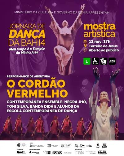 Programação da '14ª Jornada de Dança da Bahia'