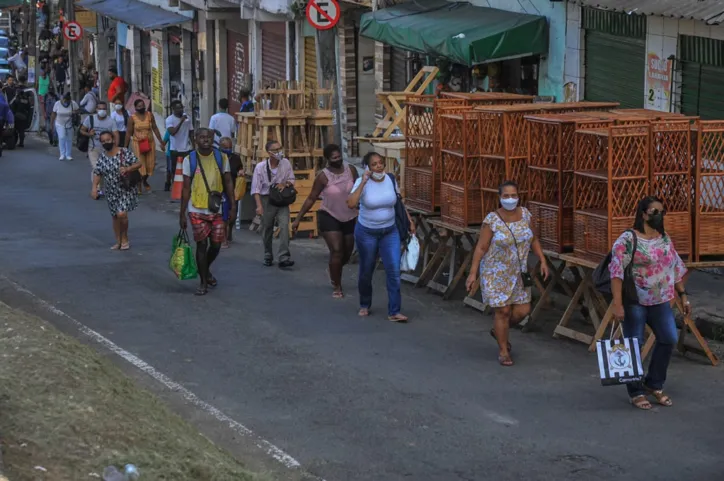 Categoria saiu em protesto pela região do Centro