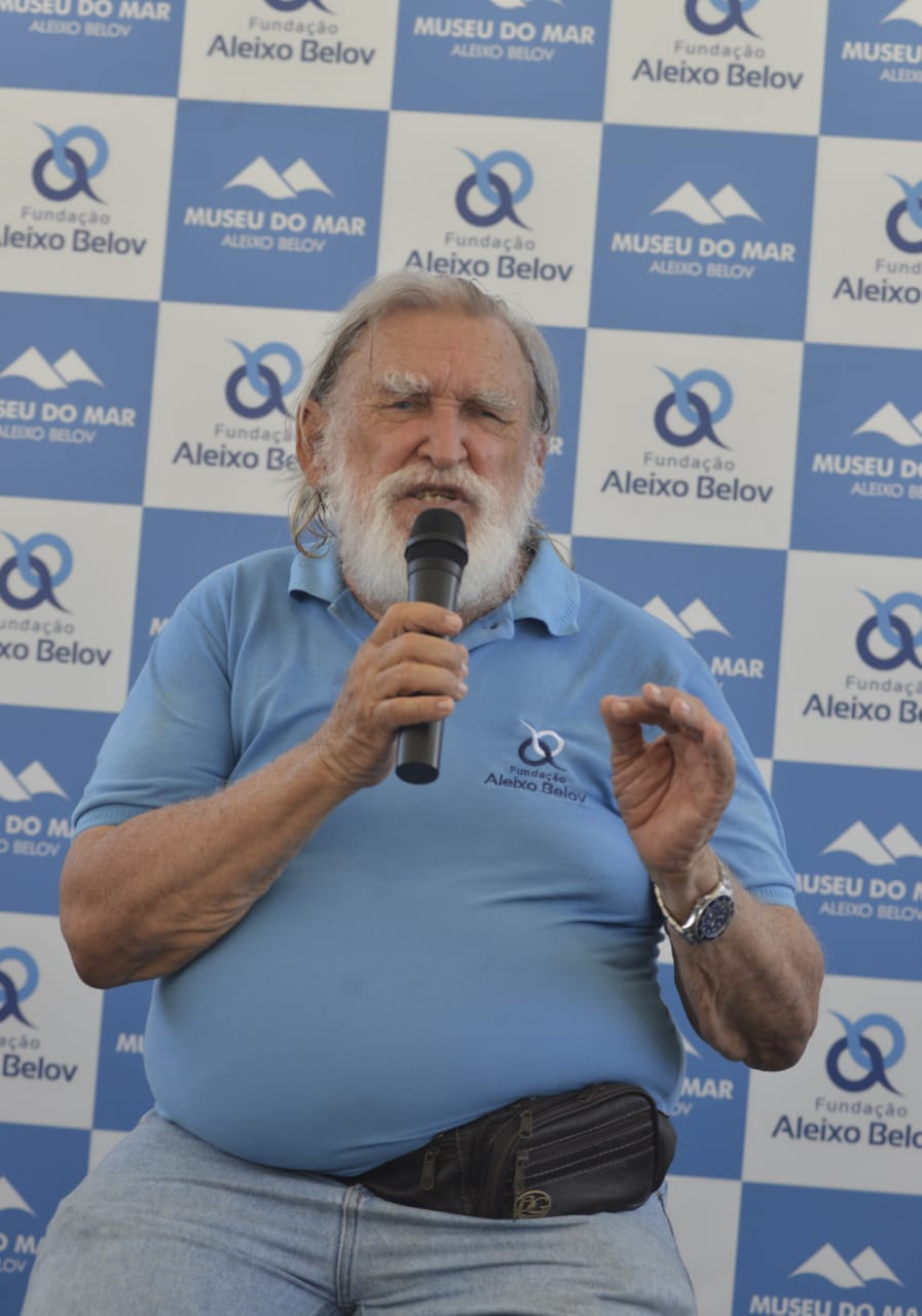 Chegada do velejador Aleixo Belov a Salvador neste sábado, 12