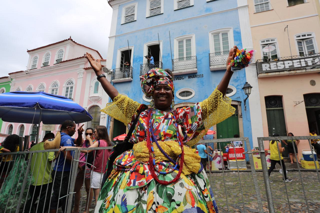 O Pelourinho entrou em clima de festa para acompanhar a segunda partida da Seleção Brasileira na Copa do Mundo 2022, na tarde desta segunda-feira, 28.