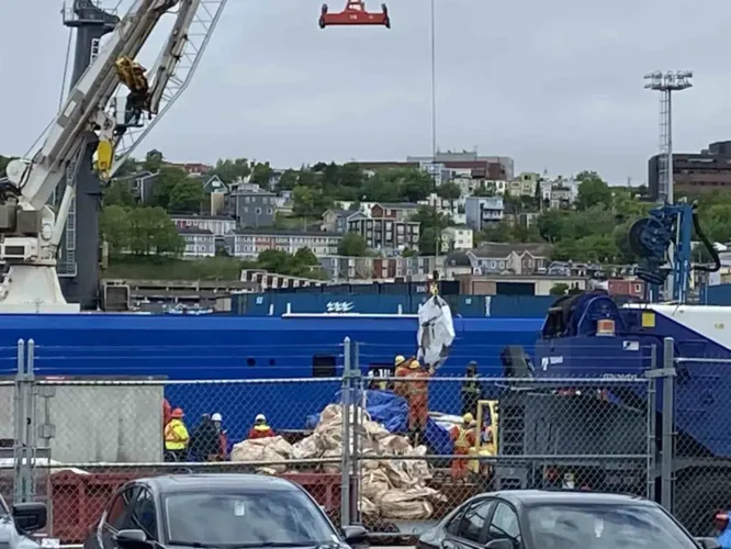 Destroços do submarino Titan são retirados do mar; confira as fotos