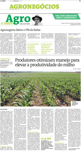 No decorrer de sua história A TARDE tem dado atenção especial a conteúdos agropecuários, a exemplo do Caderno A TARDE Rural e da editoria Agronegócios.